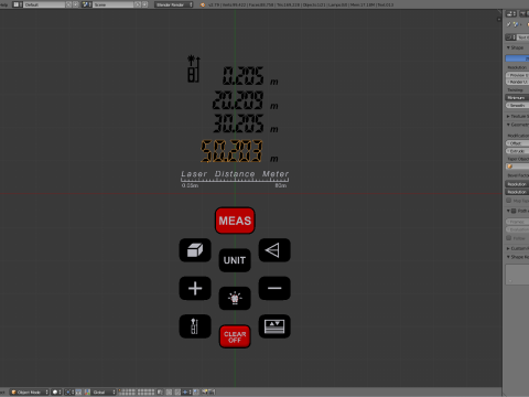Laser Distance Meter 3D Модель