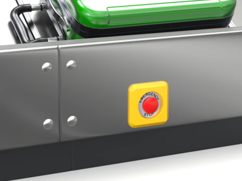 Airport Claim Transporter with Baggage 3D Model