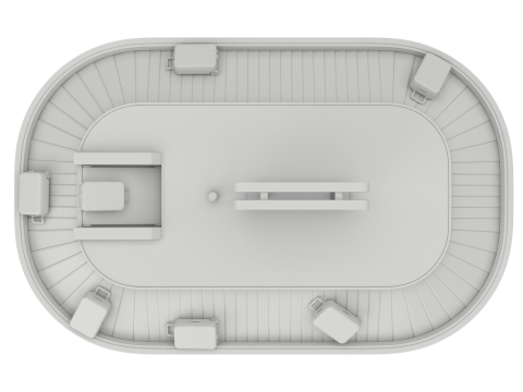 Airport Claim Transporter with Baggage 3D मॉडल