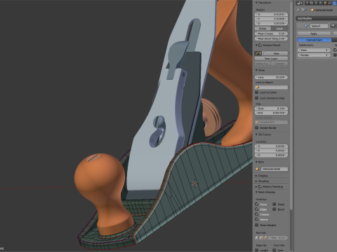 Wood Plane 3D मॉडल