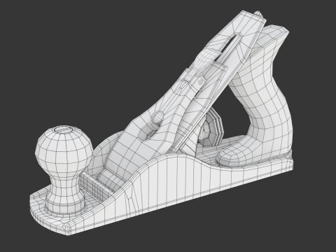 Avi&oacute;n de madera Modelo 3D
