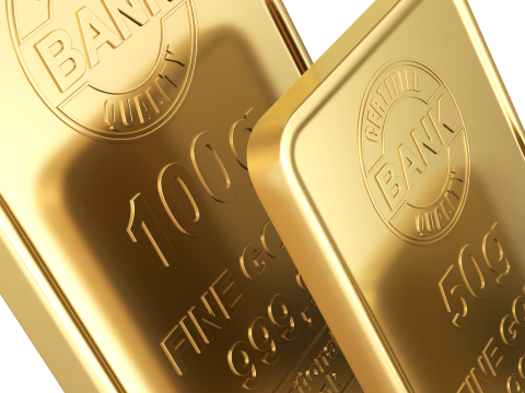 Gold Bars 3D Model