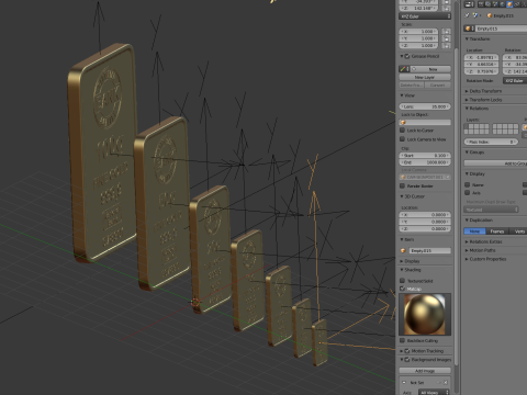 Gold Bars 3D Model