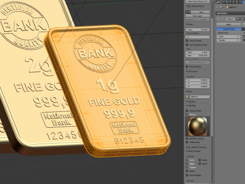 Gold Bars 3D Model