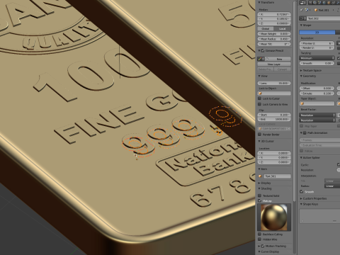 Gold Bars 3D Model