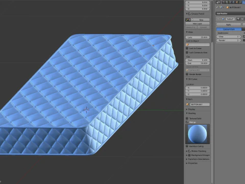 Simple Mattress 3D Model