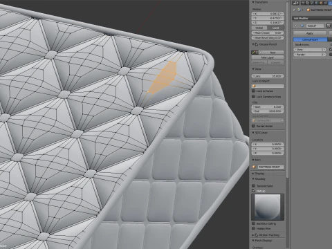 Simple Mattress 3D Model