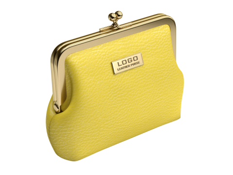 Leather and Fabric Purse Model 3D