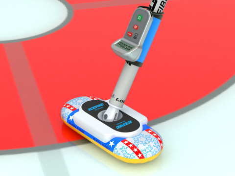 Curling Set Modello 3D