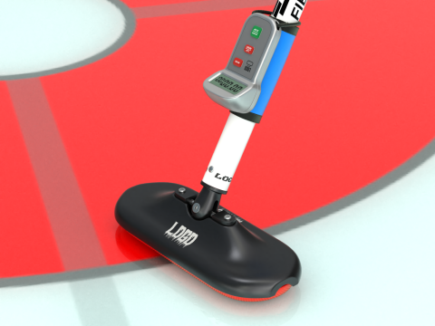 Curling Set Modello 3D