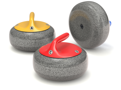 Curling Set Modello 3D