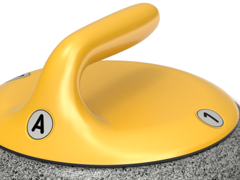 Curling Set Modello 3D
