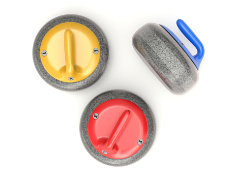 Curling Set Modello 3D