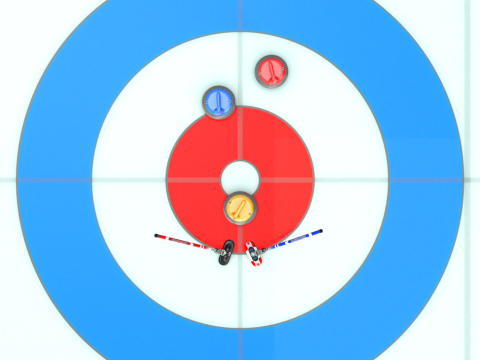 Curling Set Modello 3D