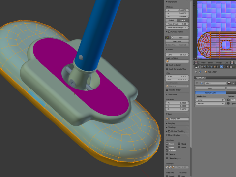 Curling Set Modello 3D