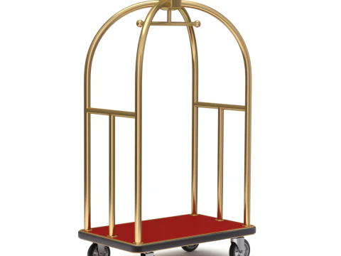 Insieme del carrello dell'hotel Modello 3D