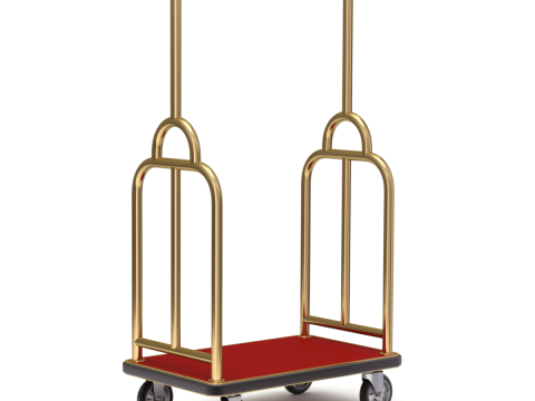 Hotel Cart Set 3D Model