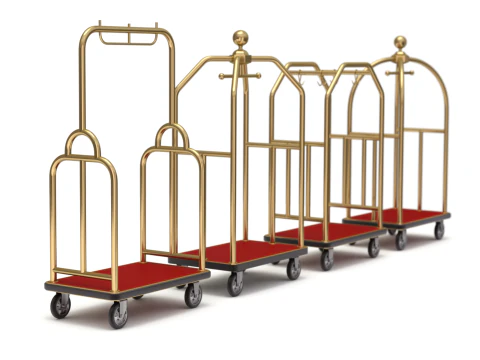 Insieme del carrello dell'hotel Modello 3D