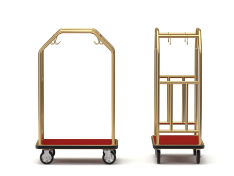 Insieme del carrello dell'hotel Modello 3D