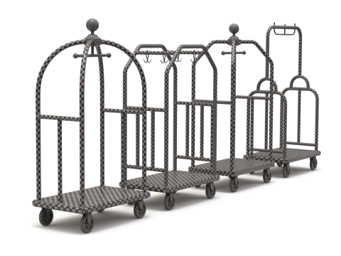 Hotel Cart Set 3D Model
