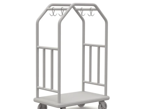 Insieme del carrello dell'hotel Modello 3D