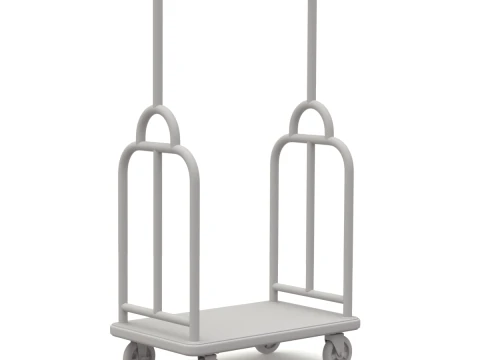 Insieme del carrello dell'hotel Modello 3D