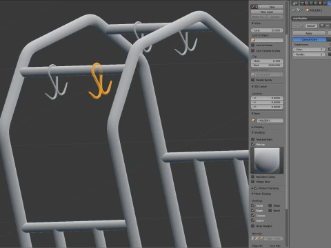 Insieme del carrello dell'hotel Modello 3D