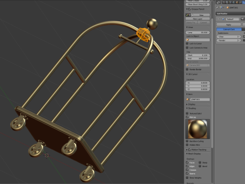 Hotel Cart Set 3D Model