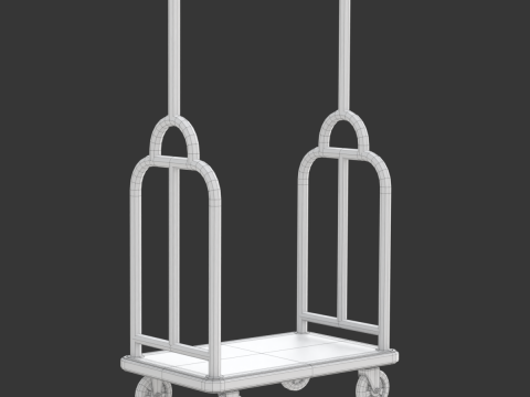 Hotel Cart Set 3D Model