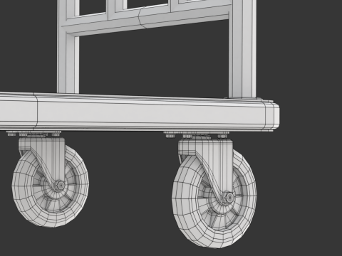 Hotel Cart Set 3D Model