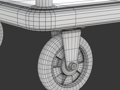Insieme del carrello dell'hotel Modello 3D