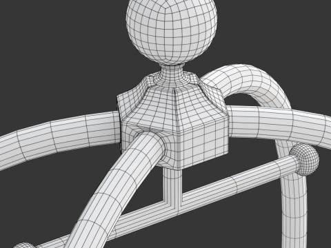 Insieme del carrello dell'hotel Modello 3D