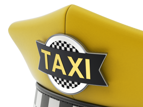 Taxi Cap Modello 3D