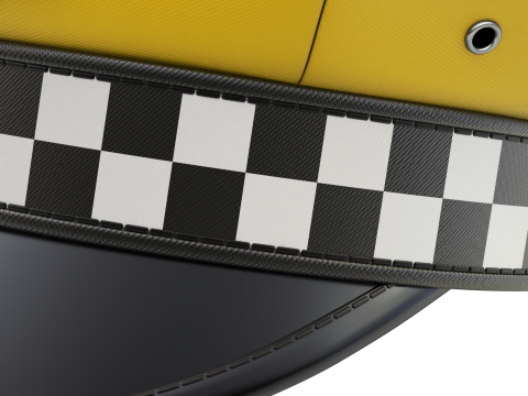 Taxi Cap Modello 3D