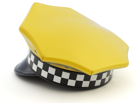 Taxi Cap Modello 3D