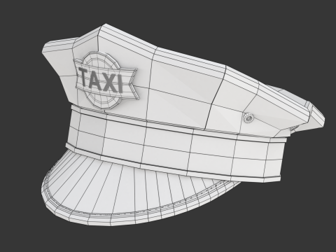 Taxi Cap Modello 3D