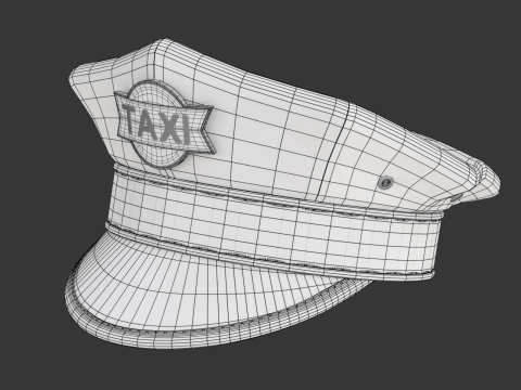 Taxi Cap Modello 3D