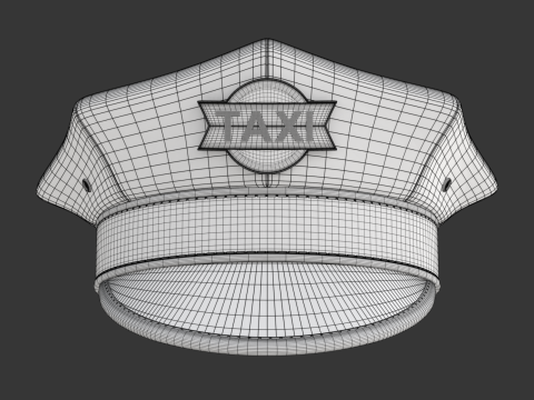 Taxi Cap Modello 3D