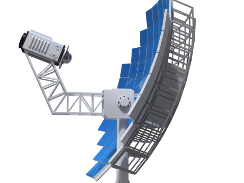 Solar Stirling Engine 3D Model