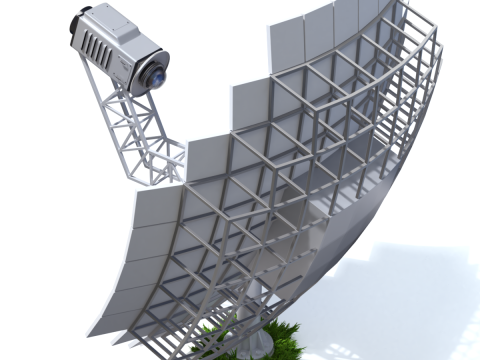Solar Stirling Engine 3D Model
