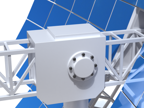 Solar Stirling Engine 3D Model