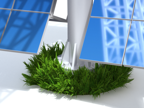Solar Stirling Engine 3D Model