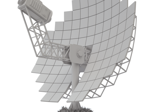 Solar Stirling Engine 3D Model