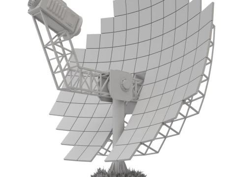 Solar Stirling Engine 3D Model