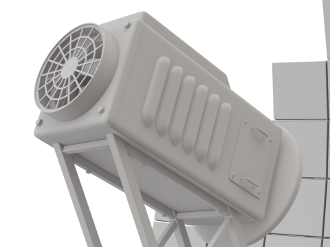 Solar Stirling Engine 3D Model