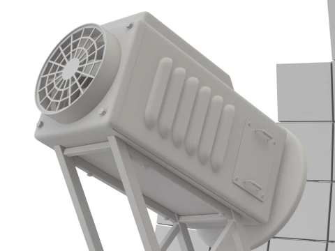 Solar Stirling Engine 3D Model