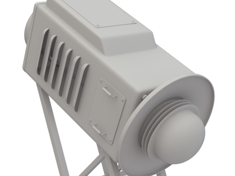 Solar Stirling Engine 3D Model