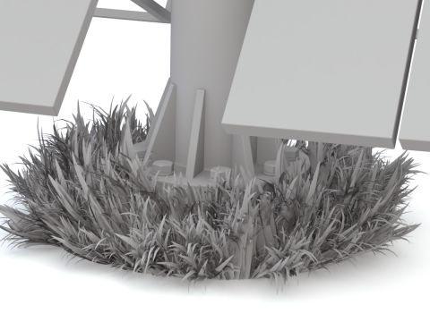 Solar Stirling Engine 3D Model