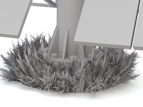 Solar Stirling Engine 3D Model