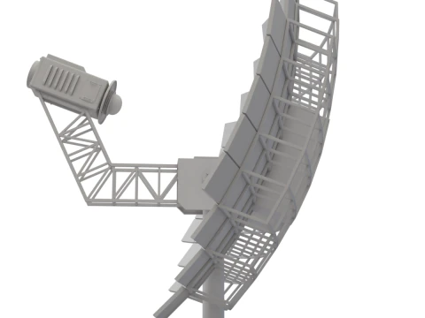 Solar Stirling Engine 3D Model